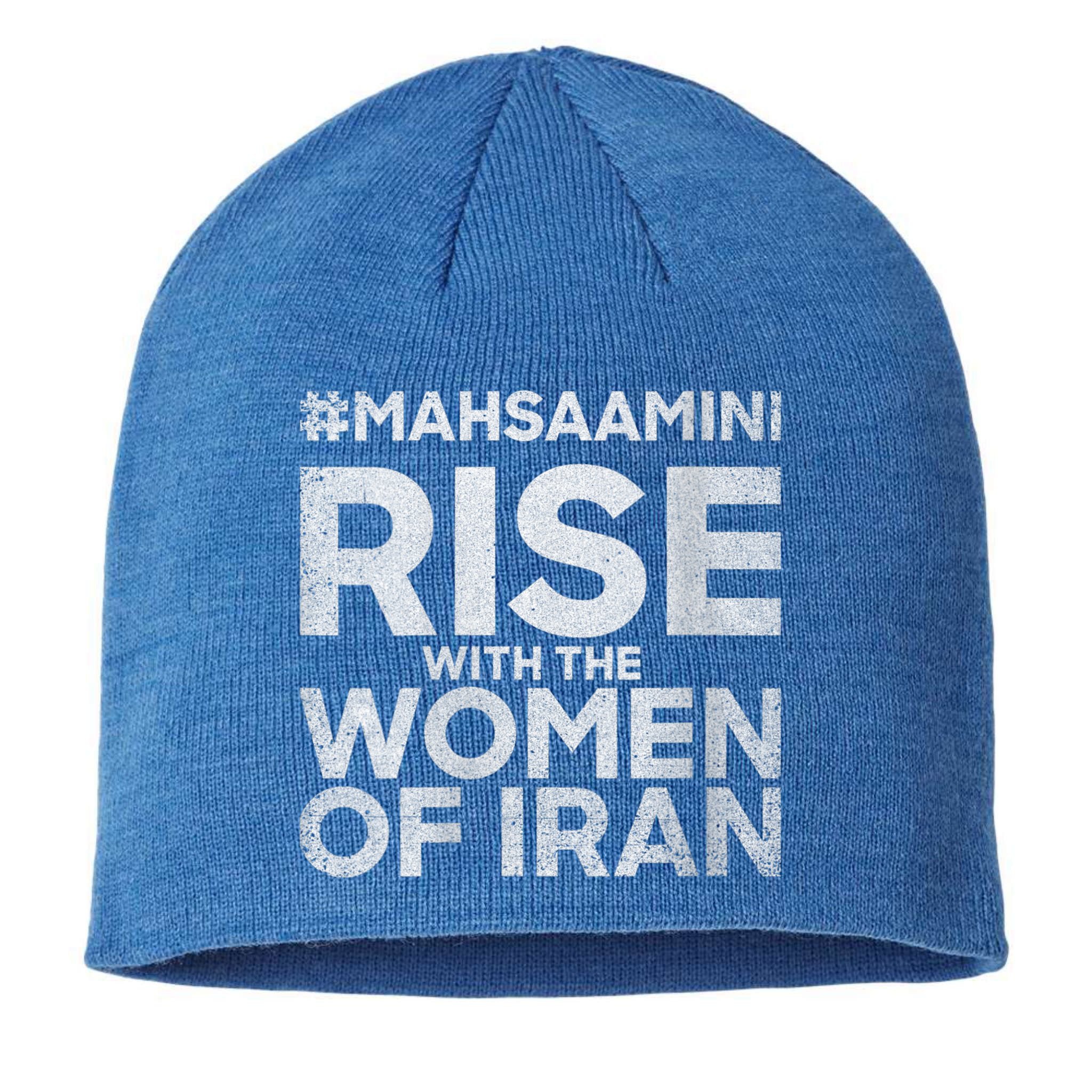 RISE WITH THE WOMEN OF IRAN #Mahsaamini Sustainable Beanie