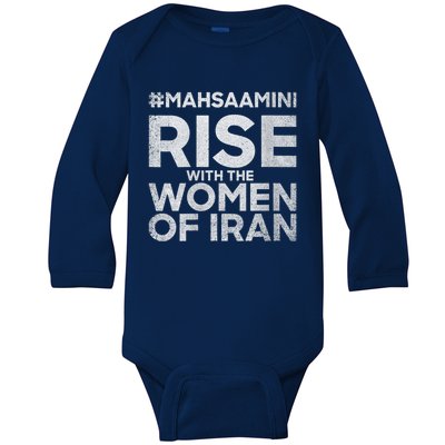 RISE WITH THE WOMEN OF IRAN #Mahsaamini Baby Long Sleeve Bodysuit