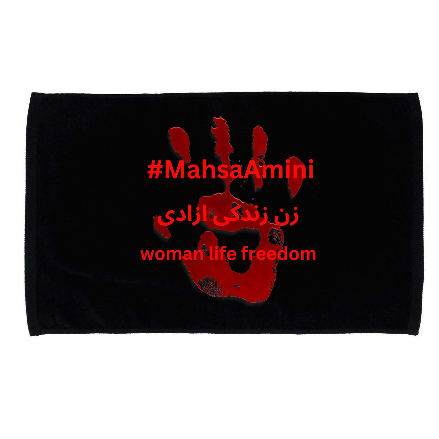 RISE WITH THE WOMEN OF IRAN, Women Life Freedom Hand Blood Microfiber Hand Towel