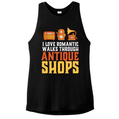 Rotic Walk Through Antique Shop Funny Antique Collector Gift Ladies PosiCharge Tri-Blend Wicking Tank