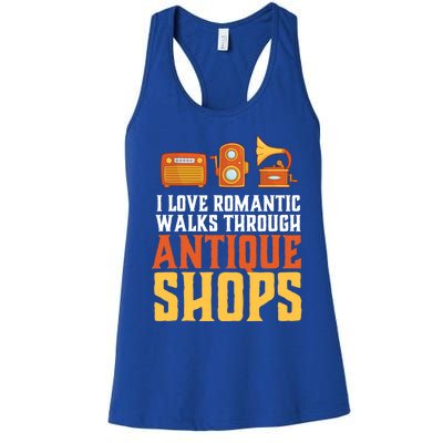 Rotic Walk Through Antique Shop Funny Antique Collector Gift Women's Racerback Tank