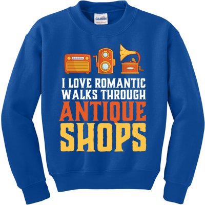 Rotic Walk Through Antique Shop Funny Antique Collector Gift Kids Sweatshirt