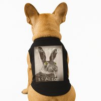 Retro Who The F_ck Is Alice Funny Rabbit  Doggie Tank