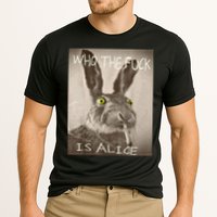 Retro Who The F_ck Is Alice Funny Rabbit  Performance Shirt