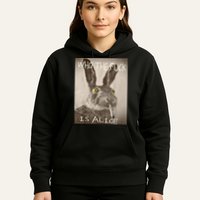 Retro Who The F_ck Is Alice Funny Rabbit  Hoodie