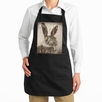 Retro Who The F_ck Is Alice Funny Rabbit  Apron