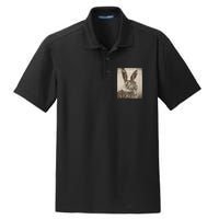 Retro Who The F_ck Is Alice Funny Rabbit  Dry Zone Grid Polo