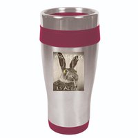 Retro Who The F_ck Is Alice Funny Rabbit  16oz Travel Tumbler