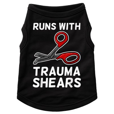 Runs With Trauma Shears EMT Emergency Medical Technician EMS Doggie Tank