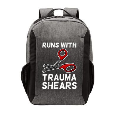 Runs With Trauma Shears EMT Emergency Medical Technician EMS Vector Backpack