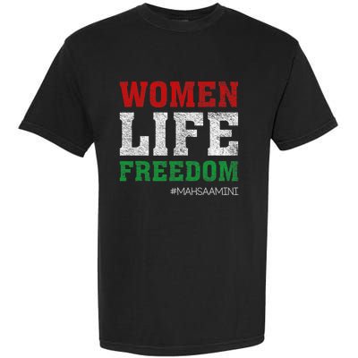 RISE WITH THE WOMEN OF IRAN Women Life Freedom #Mahsaamini Life Freedom Design Garment-Dyed Heavyweight T-Shirt