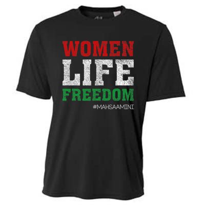 RISE WITH THE WOMEN OF IRAN Women Life Freedom #Mahsaamini Life Freedom Design Cooling Performance Crew T-Shirt