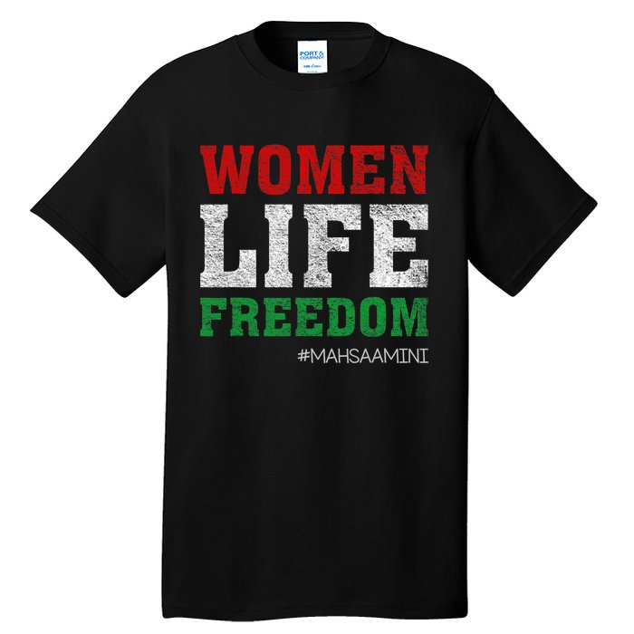 RISE WITH THE WOMEN OF IRAN Women Life Freedom #Mahsaamini Life Freedom Design Tall T-Shirt