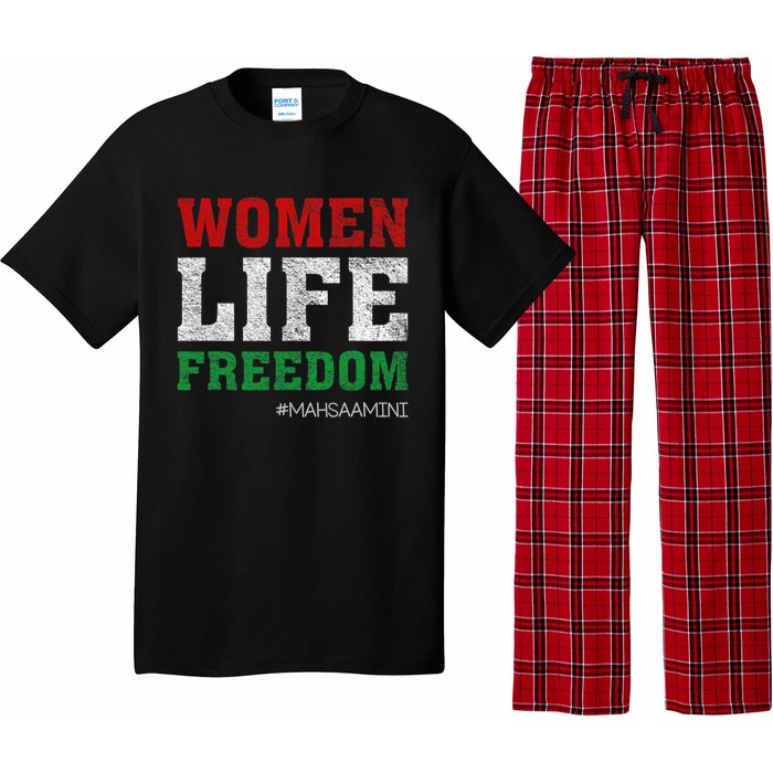 RISE WITH THE WOMEN OF IRAN Women Life Freedom #Mahsaamini Life Freedom Design Pajama Set