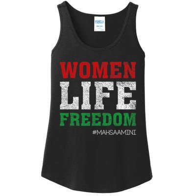 RISE WITH THE WOMEN OF IRAN Women Life Freedom #Mahsaamini Life Freedom Design Ladies Essential Tank