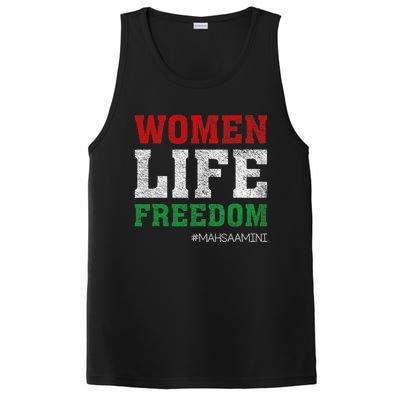 RISE WITH THE WOMEN OF IRAN Women Life Freedom #Mahsaamini Life Freedom Design PosiCharge Competitor Tank