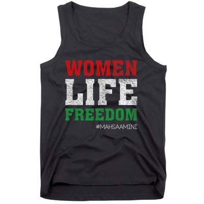 RISE WITH THE WOMEN OF IRAN Women Life Freedom #Mahsaamini Life Freedom Design Tank Top