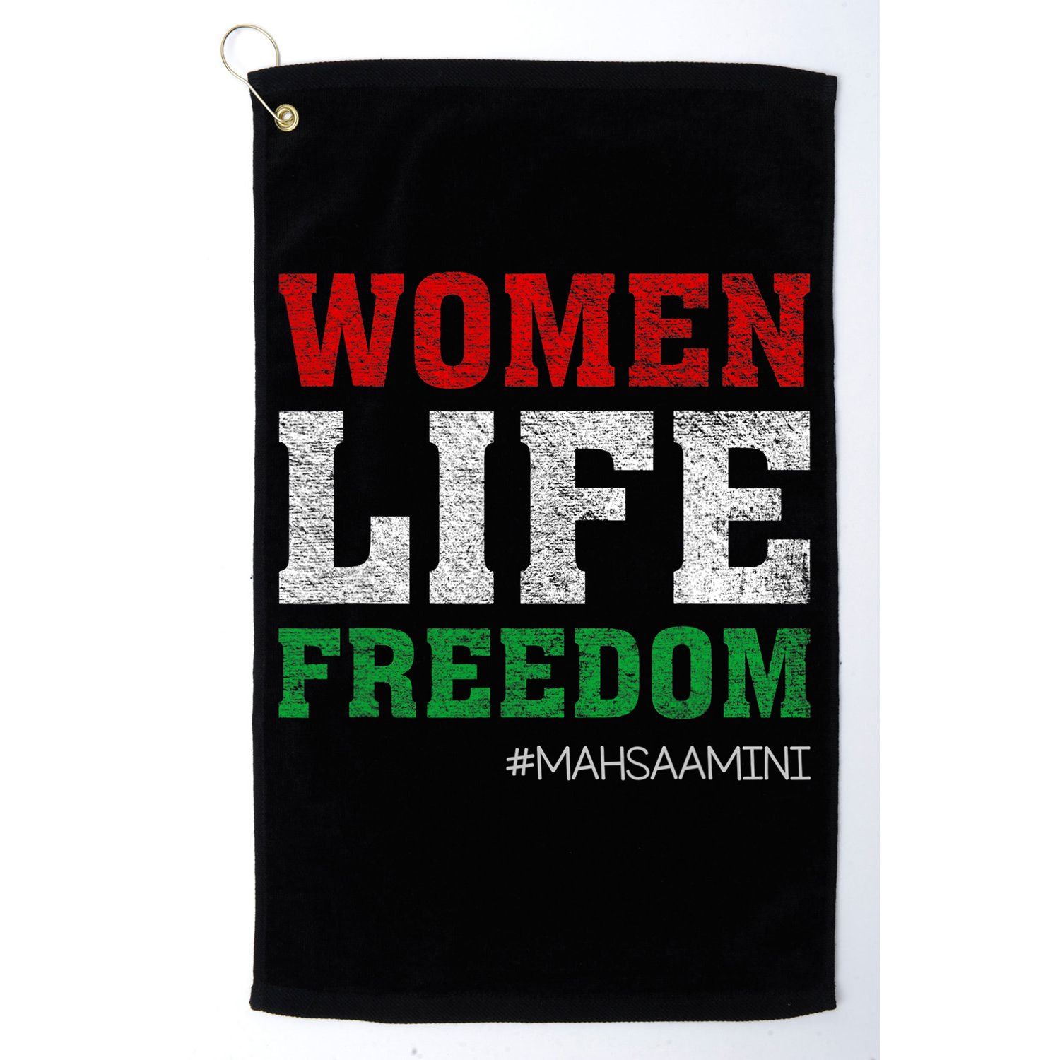 RISE WITH THE WOMEN OF IRAN Women Life Freedom #Mahsaamini Life Freedom Design Golf Towel