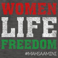 RISE WITH THE WOMEN OF IRAN Women Life Freedom #Mahsaamini Life Freedom Design Vector Backpack