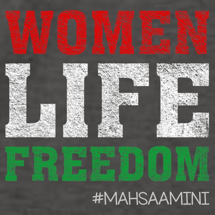 RISE WITH THE WOMEN OF IRAN Women Life Freedom #Mahsaamini Life Freedom Design Vector Backpack