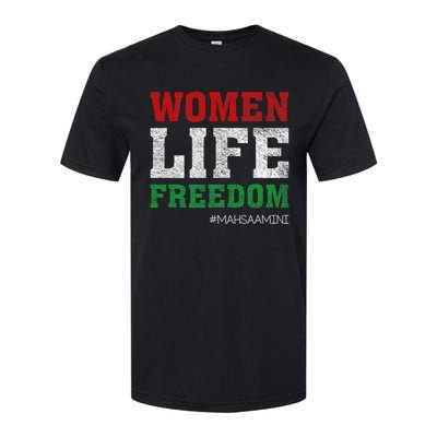 RISE WITH THE WOMEN OF IRAN Women Life Freedom #Mahsaamini Life Freedom Design Softstyle CVC T-Shirt