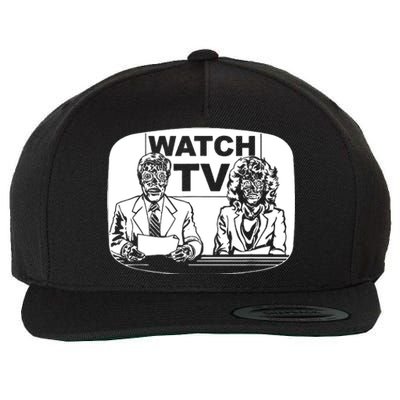 Retro Watch Tv Wool Snapback Cap