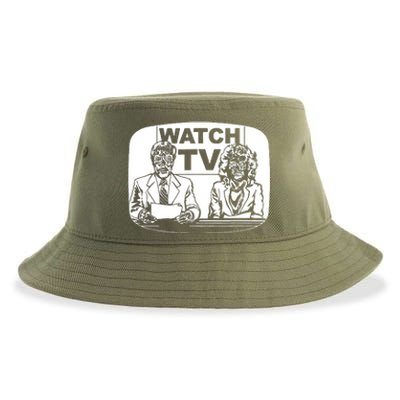 Retro Watch Tv Sustainable Bucket Hat