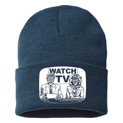 Retro Watch Tv Sustainable Knit Beanie