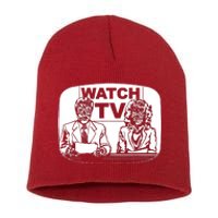 Retro Watch Tv Short Acrylic Beanie