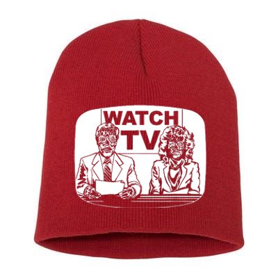 Retro Watch Tv Short Acrylic Beanie