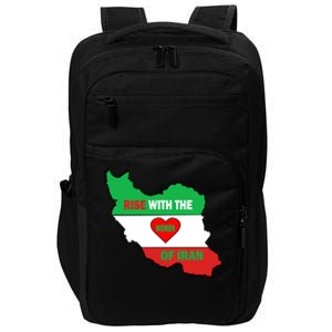 Rise With The Of Iran Freedom Flag Gift Impact Tech Backpack