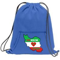 Rise With The Of Iran Freedom Flag Gift Sweatshirt Cinch Pack Bag