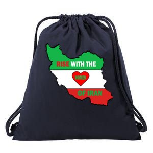 Rise With The Of Iran Freedom Flag Gift Drawstring Bag