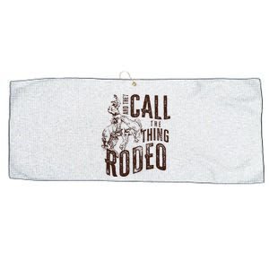 Retro Western They Call The Thing Rodeo Cowboy Howdy Large Microfiber Waffle Golf Towel