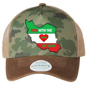 Rise With The Of Iran Freedom Flag Great Gift Legacy Tie Dye Trucker Hat