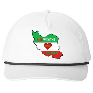 Rise With The Of Iran Freedom Flag Great Gift Snapback Five-Panel Rope Hat