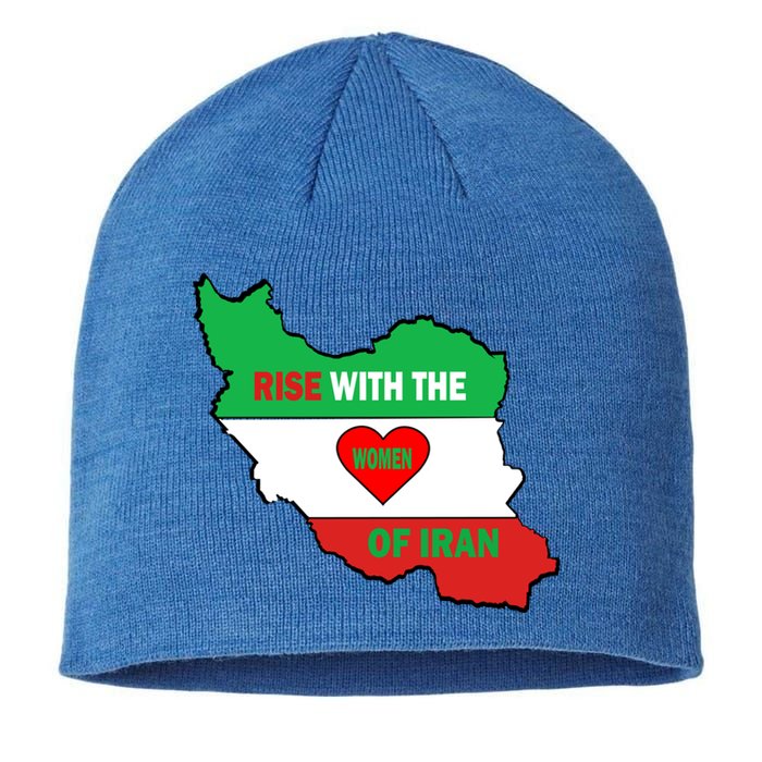 Rise With The Of Iran Freedom Flag Great Gift Sustainable Beanie