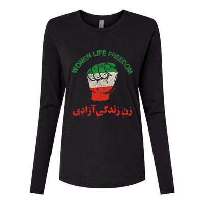 Rise With The Women Of Iran Women Life Freedom #Mahsaamini Life Freedom Gift Womens Cotton Relaxed Long Sleeve T-Shirt