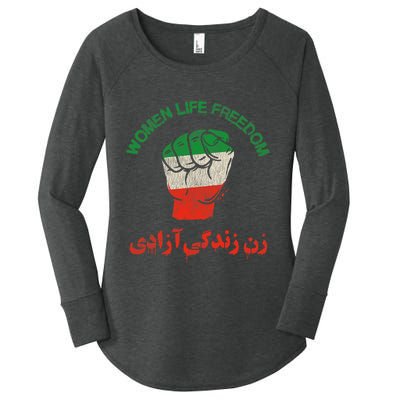 Rise With The Women Of Iran Women Life Freedom #Mahsaamini Life Freedom Gift Women's Perfect Tri Tunic Long Sleeve Shirt