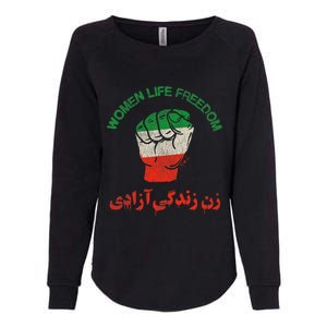 Rise With The Women Of Iran Women Life Freedom #Mahsaamini Life Freedom Gift Womens California Wash Sweatshirt