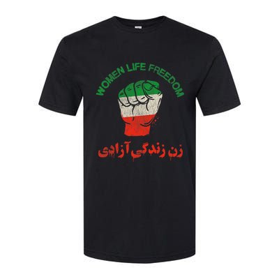 Rise With The Women Of Iran Women Life Freedom #Mahsaamini Life Freedom Gift Softstyle CVC T-Shirt