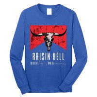 Raisinghell With The Hippies And Cowboys Western Cowhide Long Sleeve Shirt