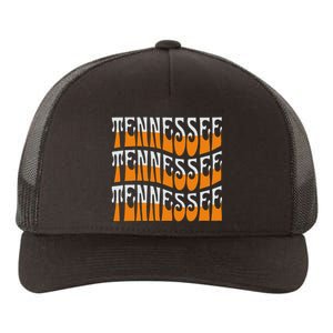 Retro Wavy Tennessee S Tennessee Orange Yupoong Adult 5-Panel Trucker Hat