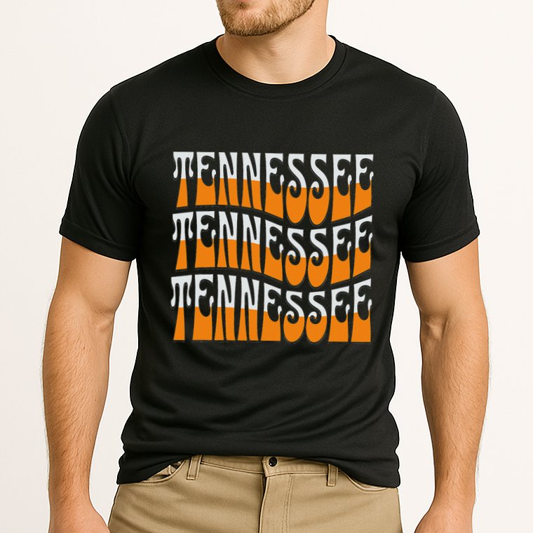 Retro Wavy Tennessee S Tennessee Orange Performance Shirt