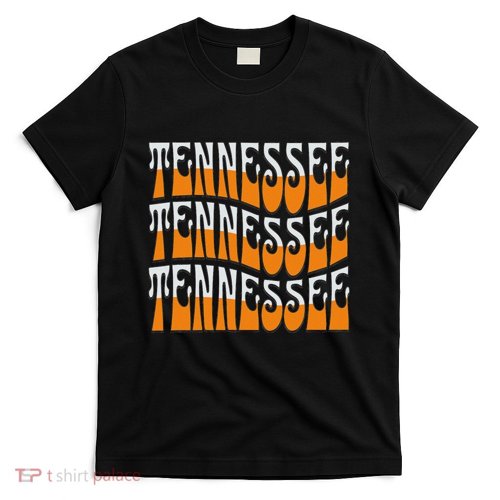 Retro Wavy Tennessee S Tennessee Orange T-Shirt