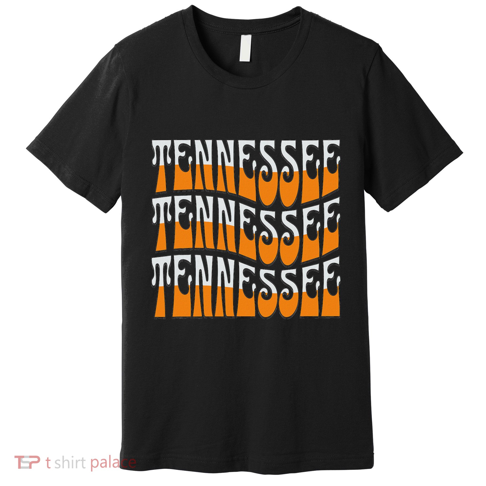 Retro Wavy Tennessee S Tennessee Orange Premium T-Shirt