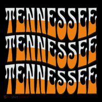 Retro Wavy Tennessee S Tennessee Orange Baby Bodysuit