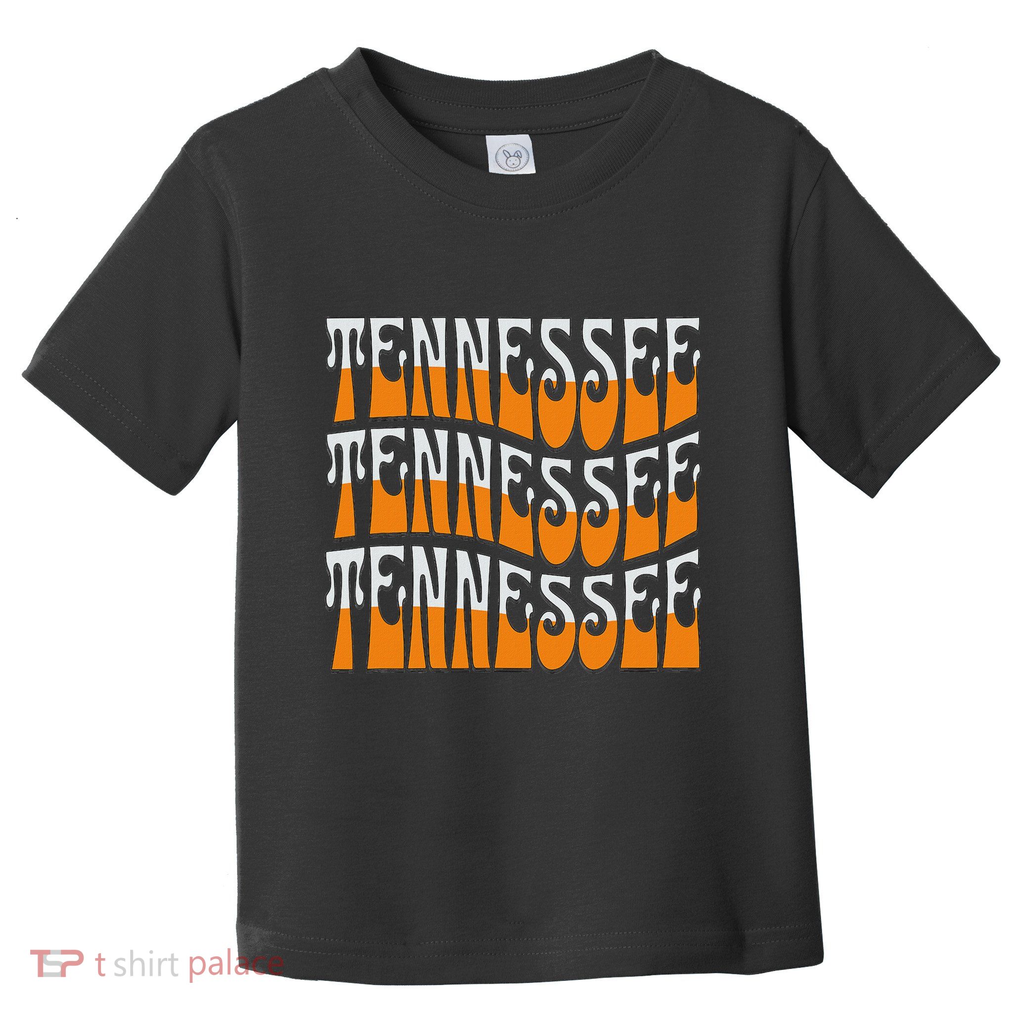 Retro Wavy Tennessee S Tennessee Orange Toddler T-Shirt