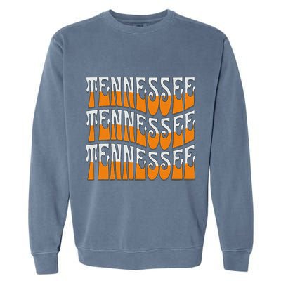 Retro Wavy Tennessee S Tennessee Orange Garment-Dyed Sweatshirt