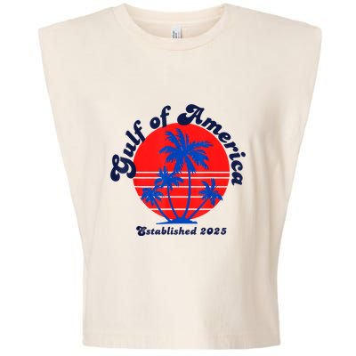 Retro Welcome To Americas Gulf Trump Mexico America 2025 Garment-Dyed Women's Muscle Tee